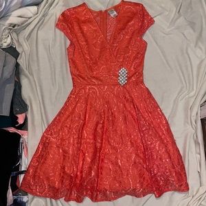 Coral/Peachy Cocktail Dress
